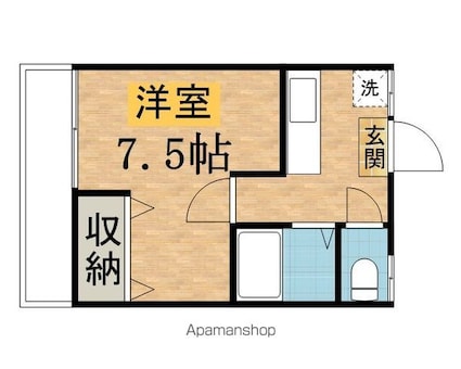アースパックス３[1K/20.68m2]の間取図