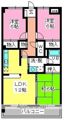 ルミエール諸岡の間取り