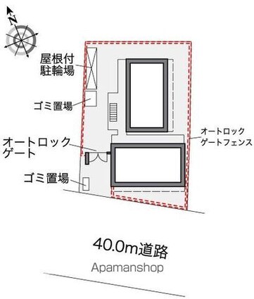 レオパレス心[1K/20.81m2]の配置図