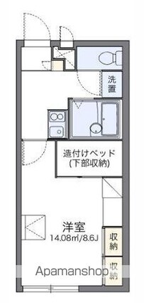 レオパレス大町[1K/23.18m2]の間取図