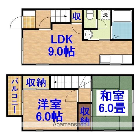 第6弘岡ハイツの間取り写真