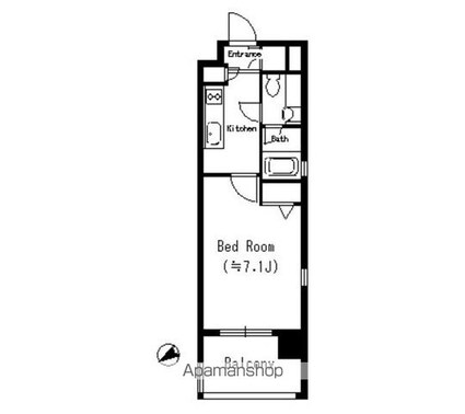 ＭＦＰＲコート蒲田[1R/23.01m2]の間取図