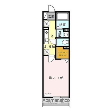 コンフォール杉並[1K/25m2]の間取図