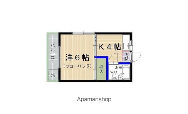 コーポ緑のたぬきの間取り写真
