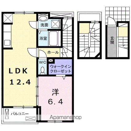 グラン　エスポワール[1LDK/54.16m2]の間取図