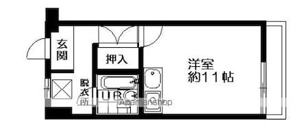 宇野ビル[1R/29.7m2]の間取図