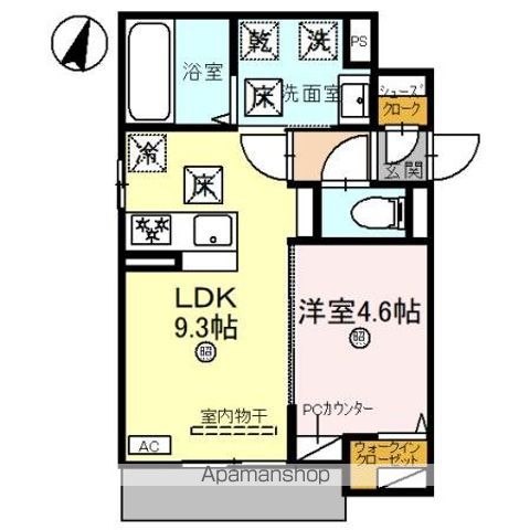 和歌山市秋月のアパートの間取り