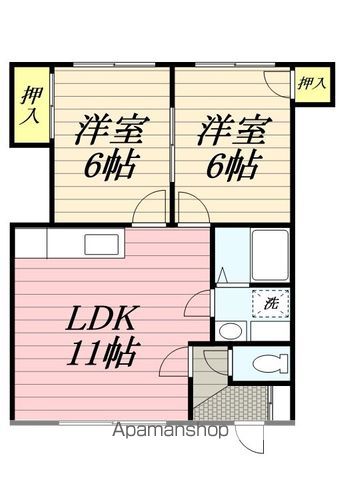 コーポ丸正の間取り写真