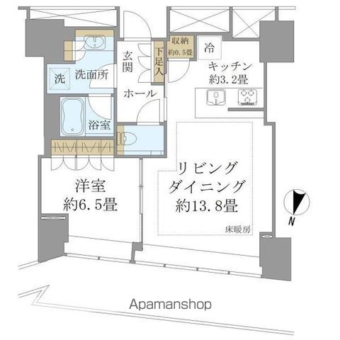 BRILLIA TOWER 堂島の間取り写真
