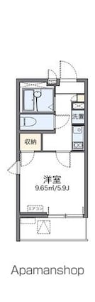 レオネクスト呉松Ⅰ[1K/20.28m2]の間取図