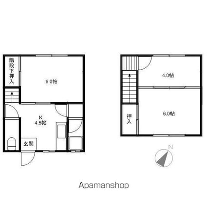 滋賀県彦根市後三条町[3K/42.2m2]の間取図