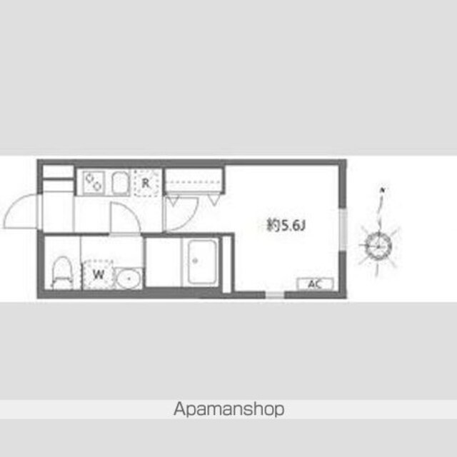 （仮称）杉並区天沼３丁目計画[1K/20.55m2]の間取図