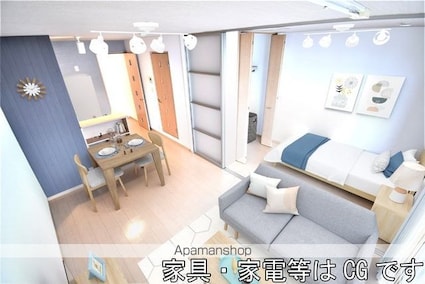 ファミーユタイチ　Ｂ棟[1LDK/33.61m2]のリビング・居間