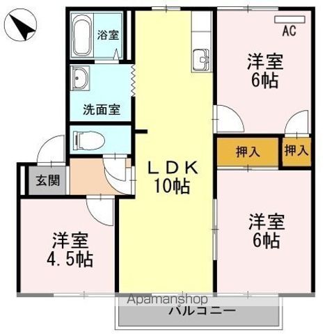 アゼリアパークハウス G棟の間取り写真