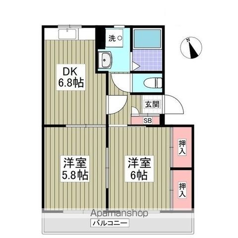 第２春実マンションの間取り