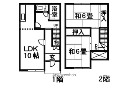 レジデンス南[2LDK/62.7m2]の間取図