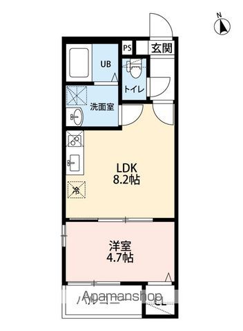 CRASTINE的場町の間取り写真