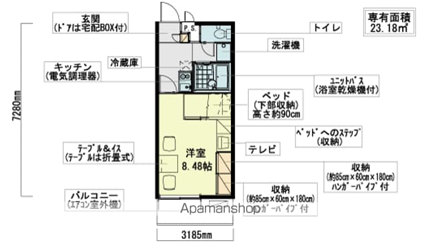 レオパレスフォレスト錦の間取り写真