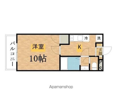 マリンホームズ[1K/30.53m2]の間取図