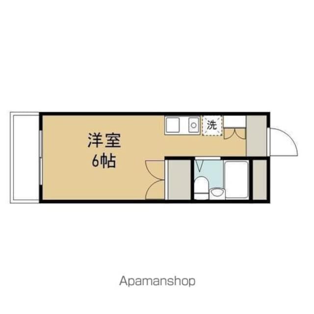 東京都三鷹市新川３丁目[1R/18.48m2]の間取図