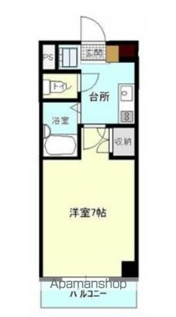 フルリール松浦[1K/24m2]の間取図
