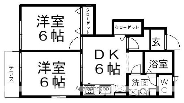 シャルマンIIの間取り写真