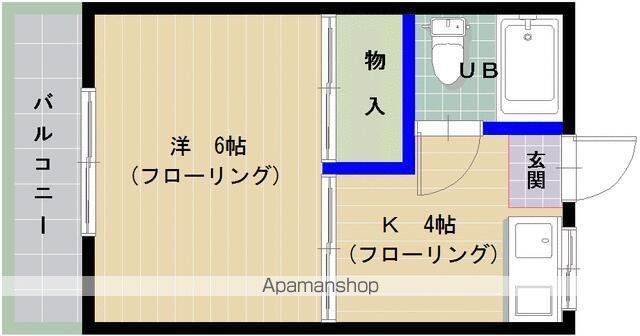 【福岡市東区香椎駅東のアパートの間取り】