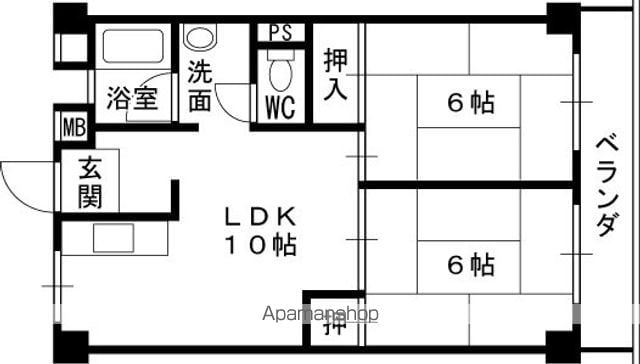 加島第3マンションの間取り写真