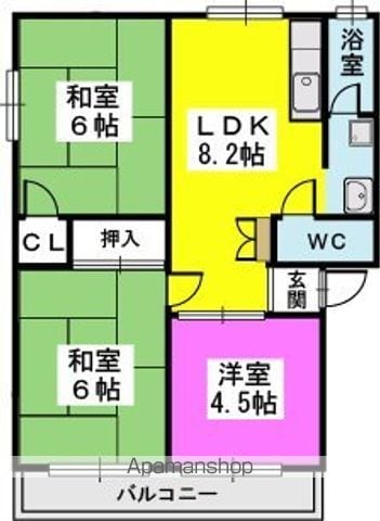 ドリームハウスＨＡＲＡ５の間取り