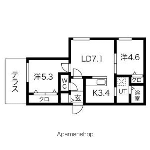 リベルテ菊水の間取り写真