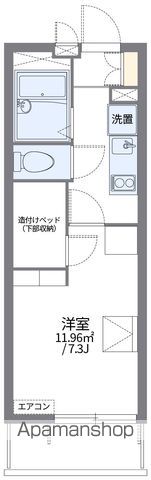 レオパレスサニープレイス甲府の間取り