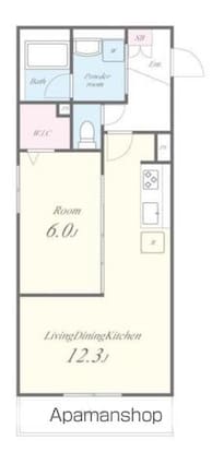 ＣＥＲＩＳＩＥＲ[1LDK/43.43m2]の間取図