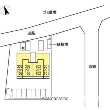 恵比寿Ⅴ[1LDK/45.89m2]の配置図