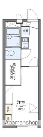 レオパレスシャンドゥフルールの間取り