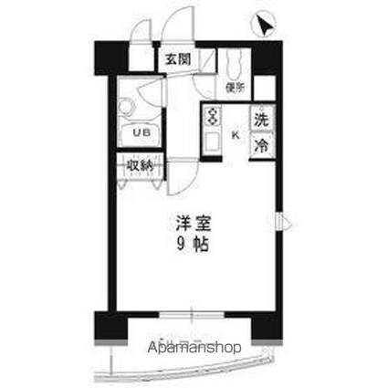 アムス志村[1K/27.09m2]の間取図