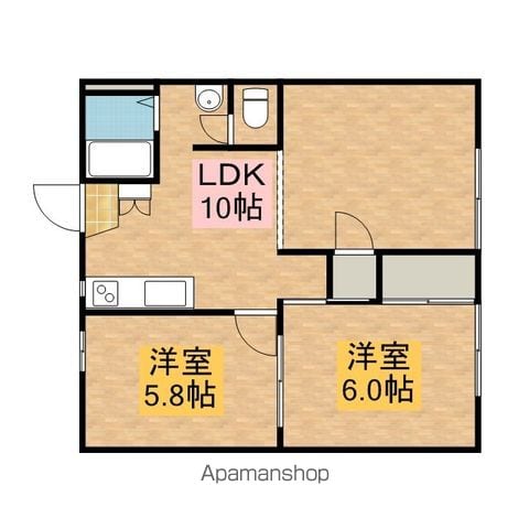 リバーサイドIWASAKIの間取り写真