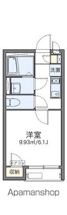 レオネクストトレゾールＫＳ[1K/20.75m2]の間取図