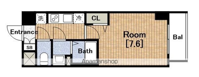 ララプレイス難波ガルテンの間取り写真