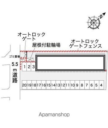 レオパレスグレート芦田Ⅱ[1K/28.02m2]の配置図