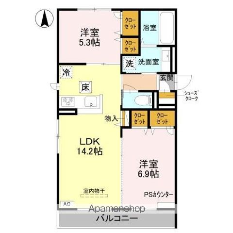 ルコアン堀川今宮の間取り写真