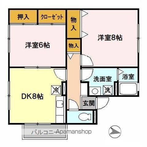 ブランドールの間取り写真