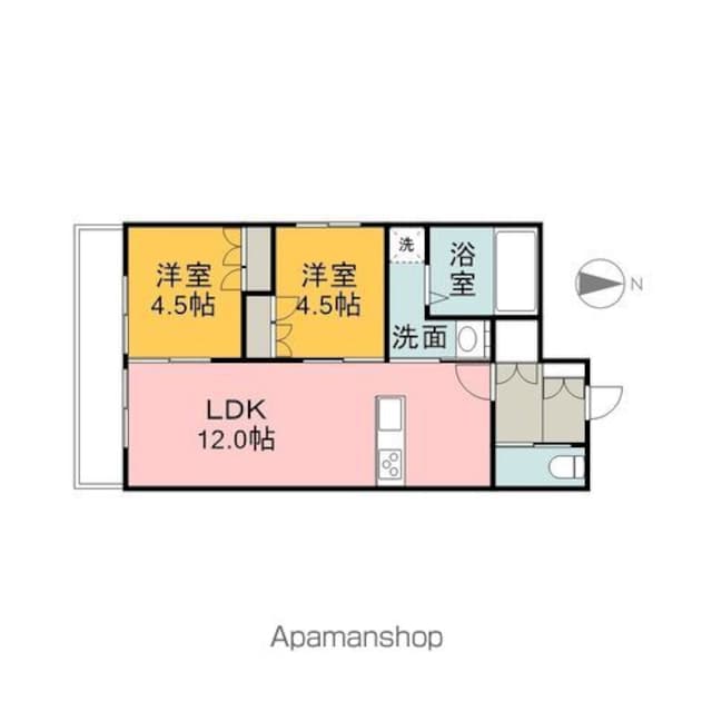メゾン　ソラーナ[2LDK/49.97m2]の間取図