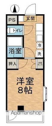プリオット元町[1K/24m2]の間取図
