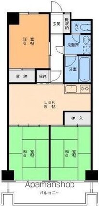エル・エディフィシオＥ－１[3LDK/58.32m2]の間取図