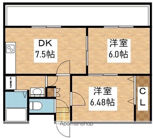 パレス東洋小松館の間取り写真