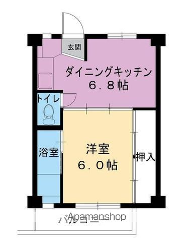 ビレッジハウス玖須美2号棟の間取り写真