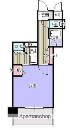 トーカンマンション不来方第３[1K/28.83m2]の間取図