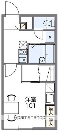 北海道函館市海岸町[1K/23.18m2]の間取図