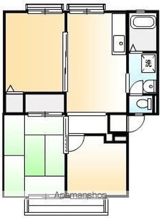 グレース山手Ｂ[3DK/52.84m2]の間取図