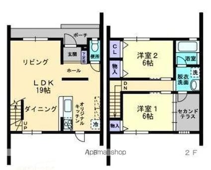 Ｒｉｎｃｈｎａｒｎｏ[2LDK/77.07m2]の間取図